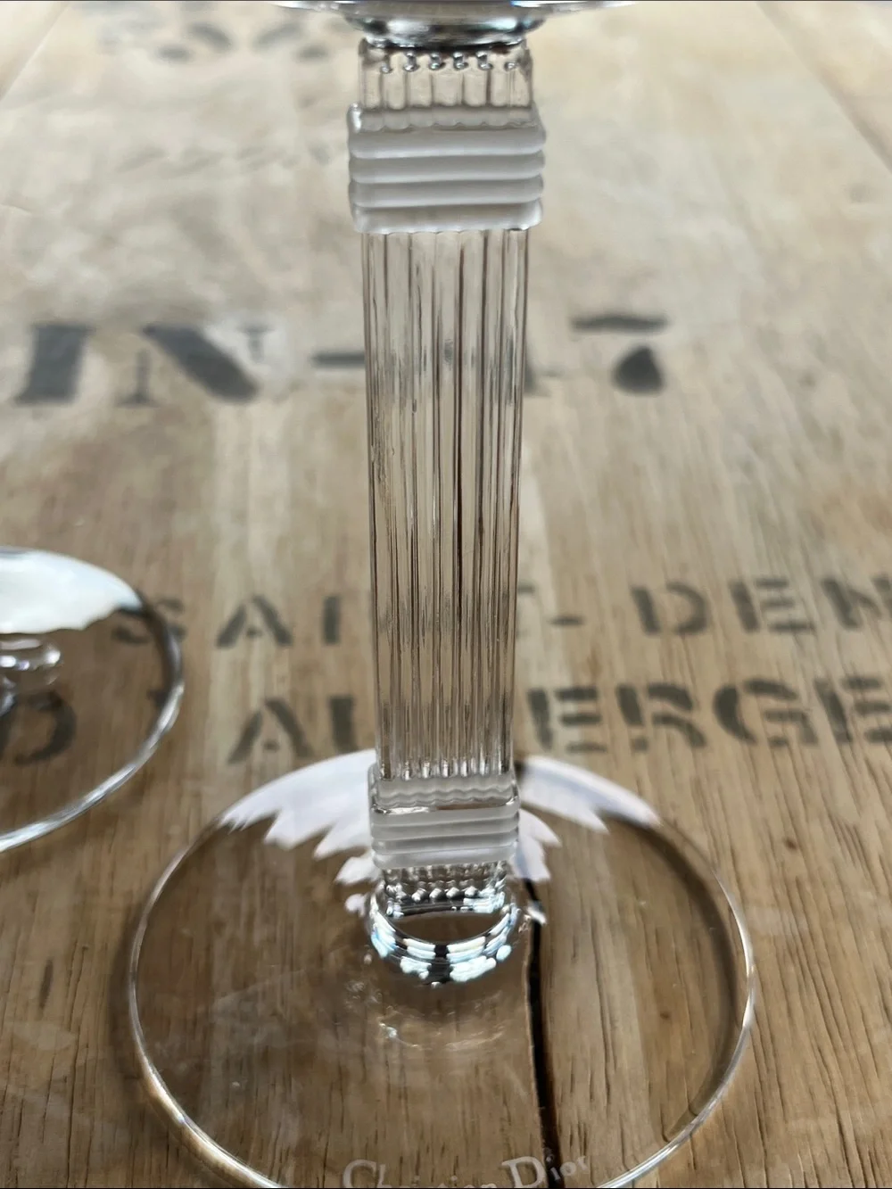 CHRISTIAN DIOR “Gaudron Frost” wine glasses -Set of 2